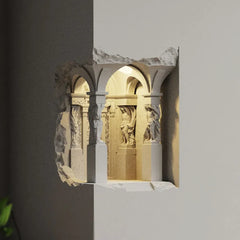 Apliques para pared de dormitorio empotrada creativa de esquina