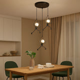 Lámpara colgante de diseño moderno con figura humana LED para comedor