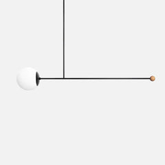 Lampara cocina negra moderno creativo con líneas