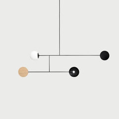 Lampara cocina negra moderno creativo con líneas