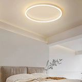 Plafón circular de techo minimalista LED con luz suave para dormitorio