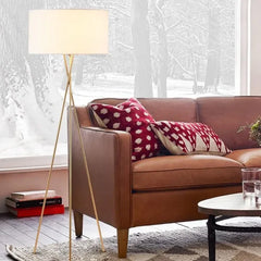 Lámpara de pie trípode diseño moderno y minimalista