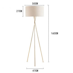 Lámpara de pie trípode diseño moderno y minimalista