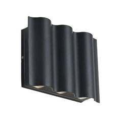 Aplique bidireccional exterior moderno negro LED IP65 para porch