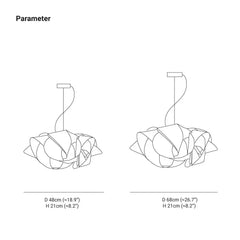 Lámpara colgante decorativa de estilo nórdico moderno
