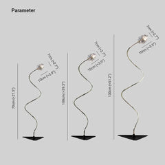 Lámparas de exterior de pie diseño floral y elegante LED
