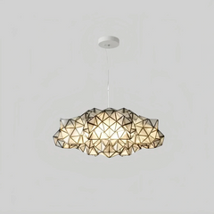 Lámpara colgante nube de diseño LED en acrílico para salón