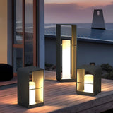 Lámpara solar de jardín LED IP65 con diseño moderno negra para terraza