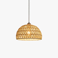 Lamparas colgante de mimbre diseño retro para comedor