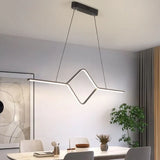 Lámpara lineal barra led colgante de diseño minimalista para comedor