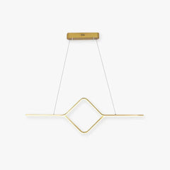 Lámpara lineal barra led colgante de diseño minimalista para comedor