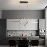 Lámpara lineal barra led colgante de diseño minimalista para comedor
