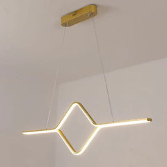 Lámpara lineal barra led colgante de diseño minimalista para comedor