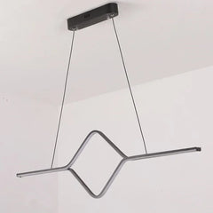 Lámpara lineal barra led colgante de diseño minimalista para comedor