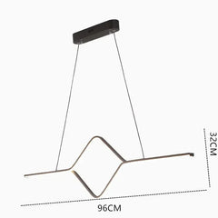 Lámpara lineal barra led colgante de diseño minimalista para comedor