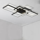 Lámpara de Techo Geométrica LED Regulable de Diseño Moderno Longitud 90 cm para Salón