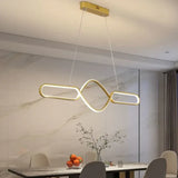 Lamparas colgantes con luz LED diseño moderno y largo para comedor