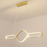 Lamparas colgantes con luz LED diseño moderno y largo para comedor