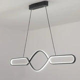 Lamparas colgantes con luz LED diseño moderno y largo para comedor