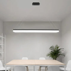 Lámpara colgante oficina led de diseño moderno rectangular