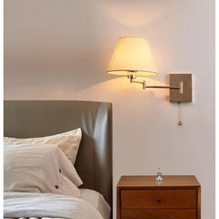 Lampara LED de Pared Plegable y de Tela para Lectura