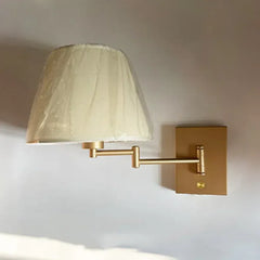 Lampara LED de Pared Plegable y de Tela para Lectura