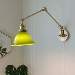 Lamparas de lectura para dormitorio diseño retro ajustable vidrio