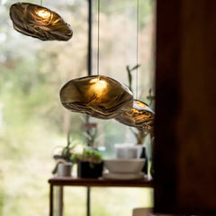 Lamparas decorativas colgantes de diseño moderno y vidrio