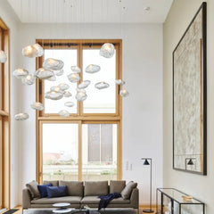 Lamparas decorativas colgantes de diseño moderno y vidrio