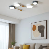 Lámpara de techo diseño nórdico LED geométrica estilo galaxia para salón Morandi
