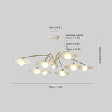 Lampara colgante industrial blanca para salón LED