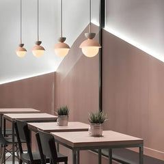 lámpara colgante moderna estilo macaron