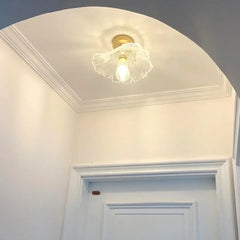 Lámpara de Techo para Pasillo Tricolor Forma Loto