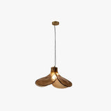 Lampara colgante vintage vidrio diseño trébol de cuatro hojas