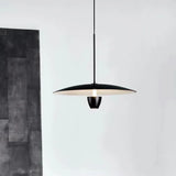 Plafon led comedor diseño de disco negro