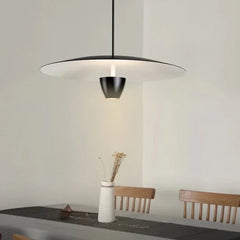 Plafon led comedor diseño de disco negro