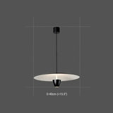 Plafon led comedor diseño de disco negro