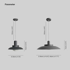 Lampara colgante exterior negra mate para terraza y jardín