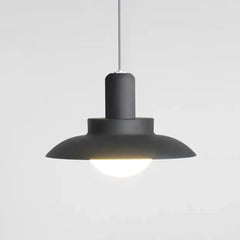 Lampara colgante exterior negra mate para terraza y jardín