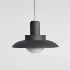 Lampara colgante exterior negra mate para terraza y jardín