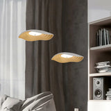 Lamparas colgantes cocina led diseño creativo hoja de loto