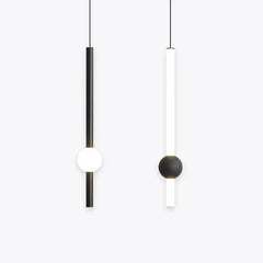 Lámparas para habitación diseño lineal creativo de cabecera negra