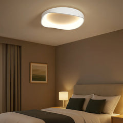 Plafón circular de techo de diseño moderno regulable blanco dormitorio