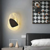 Apliques de pared negros diseño creativo de luz irregular