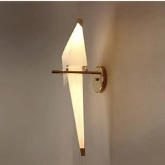 Apliques para dormitorio de matrimonio diseño en forma de grulla