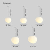 Lámpara colgante nórdica blanca LED de diseño orgánico para comedor
