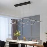 Lampara Moderna Colgante de Diseño LED Regulable en Metal para Comedor