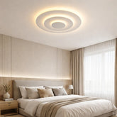Plafon Techo Moderno de Diseño LED Regulable Blanco Diámetro 50 cm para Dormitorio