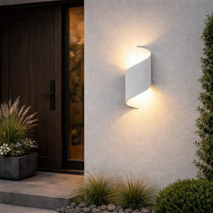 Aplique bidireccional para exterior LED IP65 con diseño moderno en espiral