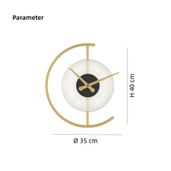 Aplique de pared moderno LED con diseño de reloj para dormitorio